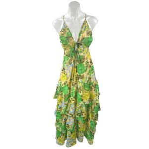 chinese dress ladies Anora Floral Tiered Maxi Dress main image 0